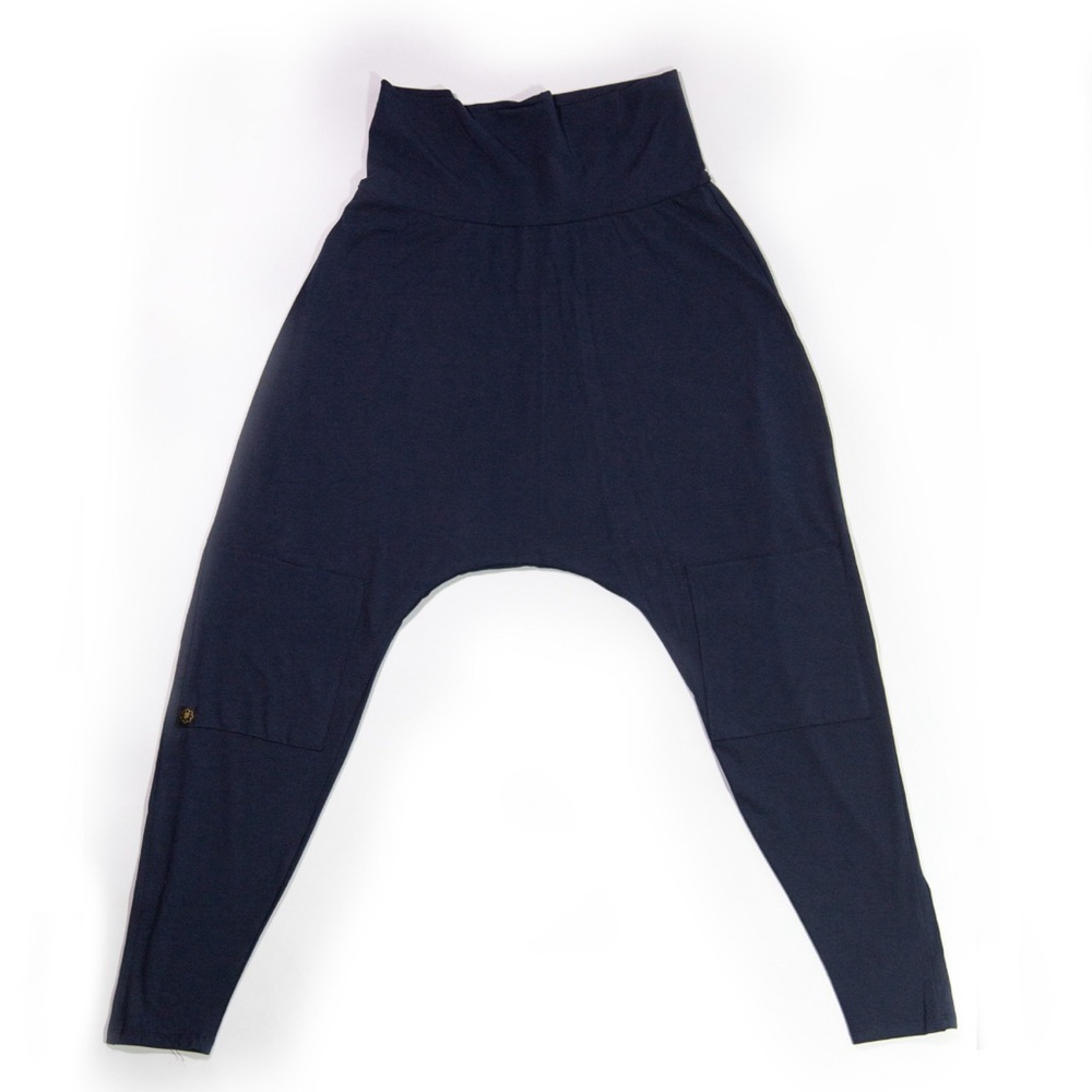 Harem yoga pants. Unisex. M-L. Dark blue.